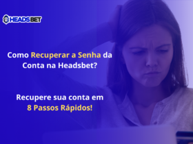 Como recuperar a senha da conta na headsbet. 8 passos para recuperar a sua conta. Fundo azul com uma mulher com a mão na cabeça fazendo rosto de desapontamento tentando recuperar conta na headsbet